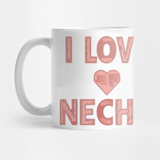 i love necho pink Mug